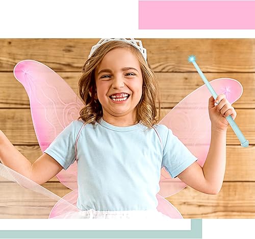 Miniatura 7 de Gejoy Varitas de mago de 2 piezas con luz mágica y sonido para cosplay azul