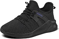 RUNSIDE KomForme Kids Tennis Shoes Boys Girls Lightweight Breathable Lace-Up Sneakers Running Athletic Toddler Big Kid