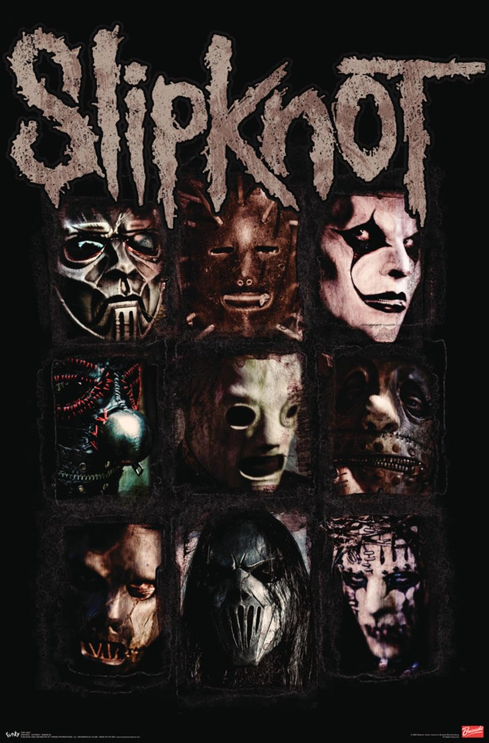 Amazon.com: Slipknot - Masks 08 Wall Poster, 19L