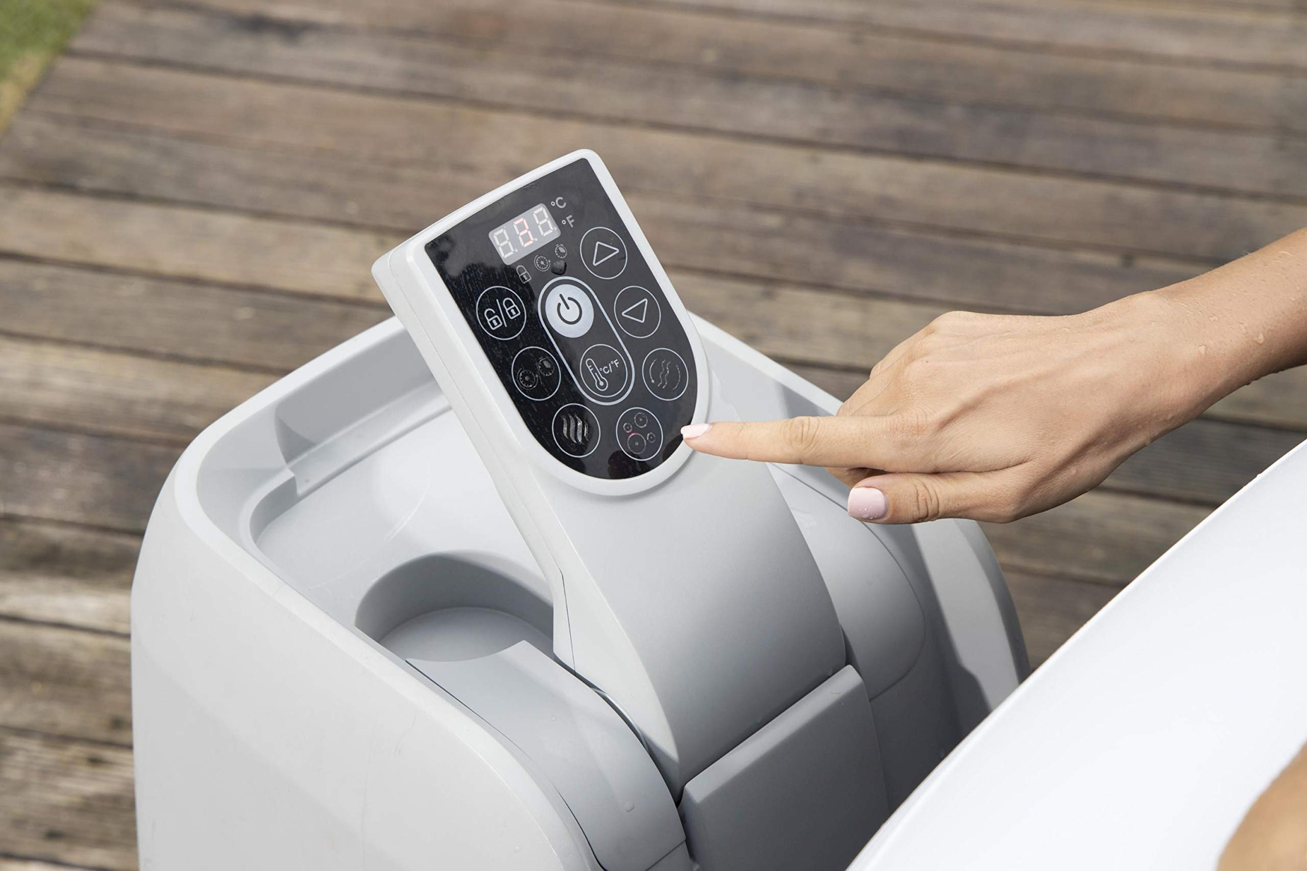 Bestway 60001 Minipiscina idromassaggio gonfiabile Miami Lay-Z-Spa AirJet