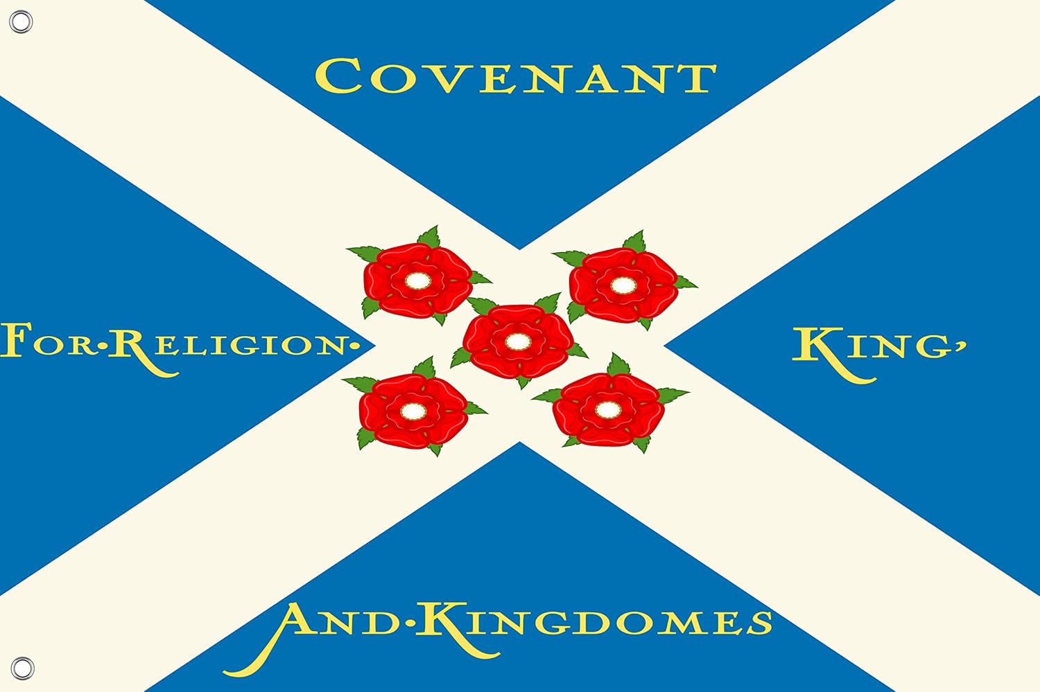 Flag Used by Scottish Covenanters, Unique Design Print, Flags for Indoor & Outdoor Use, Size - 3x5Ft / 90x150cm