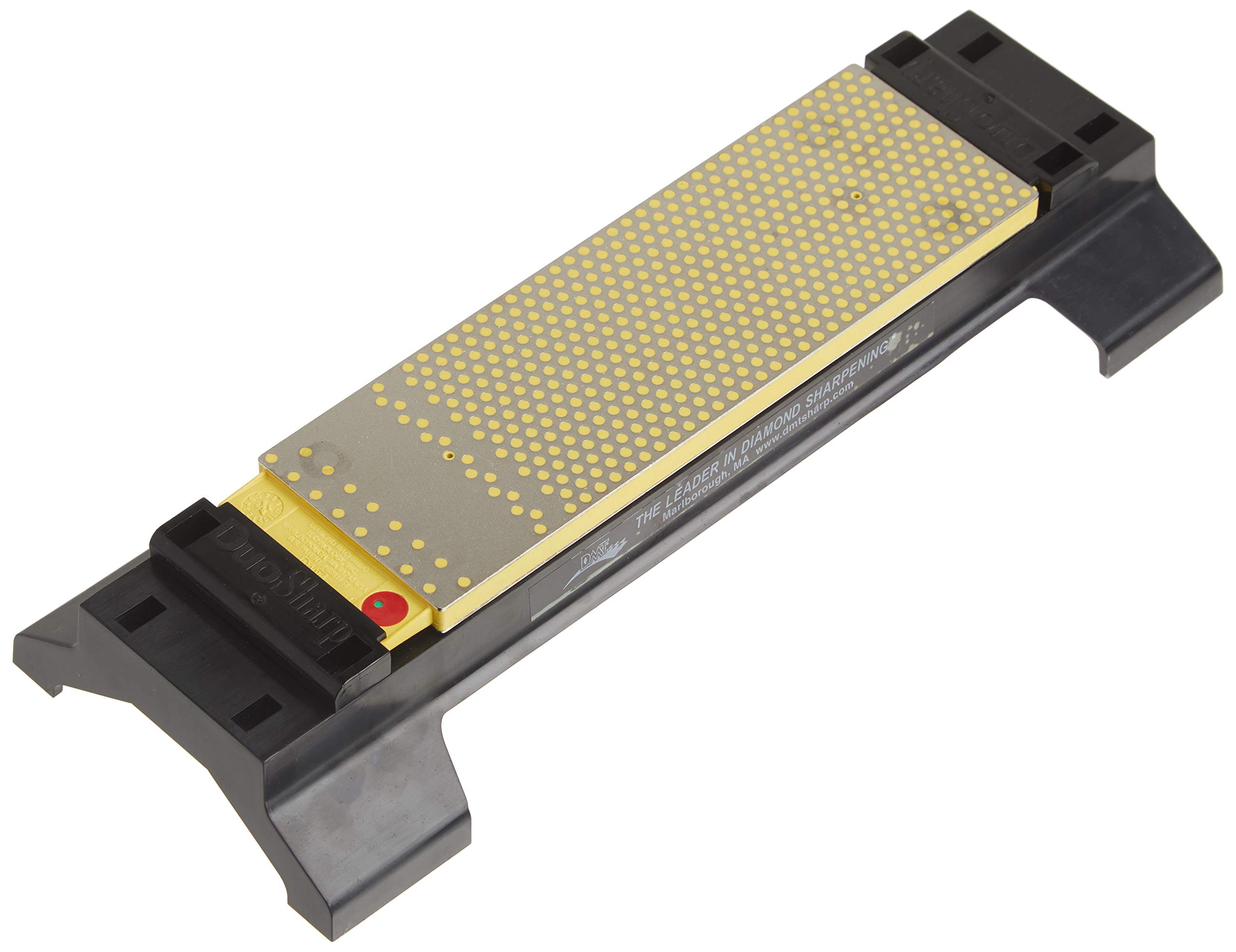DMT DuoSharp®Plus™ Diamant Schleifstein 8" mit Basis Fein/Extrafein | Doppelseitiger Messerschärfer in Profiqualität | 20cm Wetzstein für Messer und Werkzeuge | Made in USA | WM8EF-WB