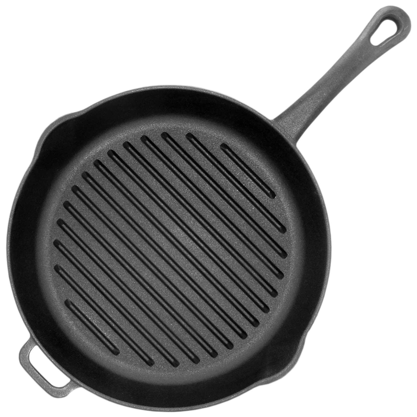 ᐅ 4BIG.fun Fleischklopfer 26cm Grillpfanne Gusseisen Induktion Bratpfanne Abschraubbarer Griff Holzgriff S0baj0ex