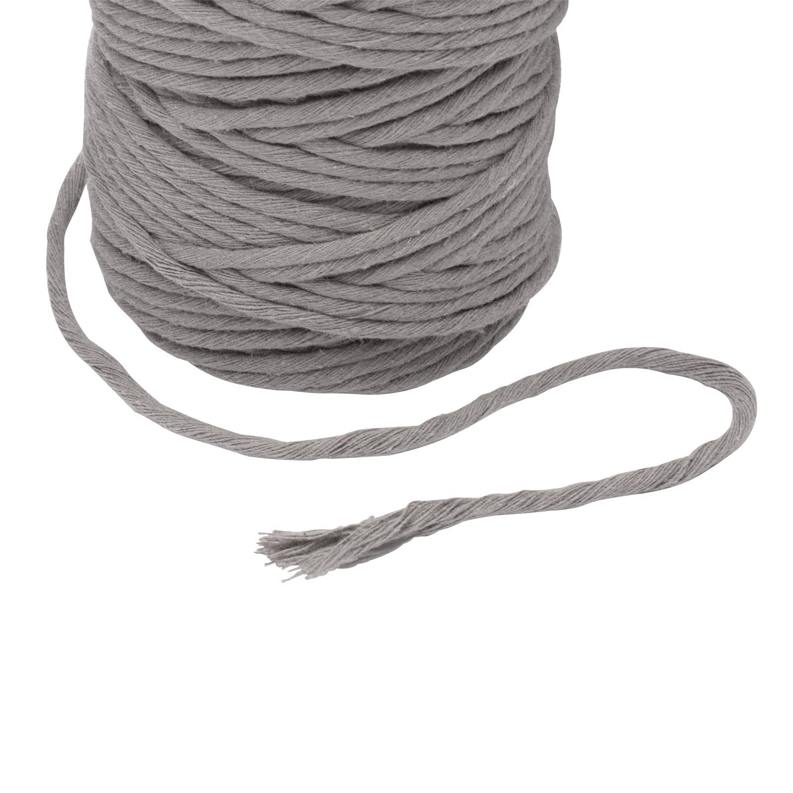 Bobbiny Regular 3mm Single Ply Macrame Cord (Blush) 108yds/330ft (100% Recycled Cotton)