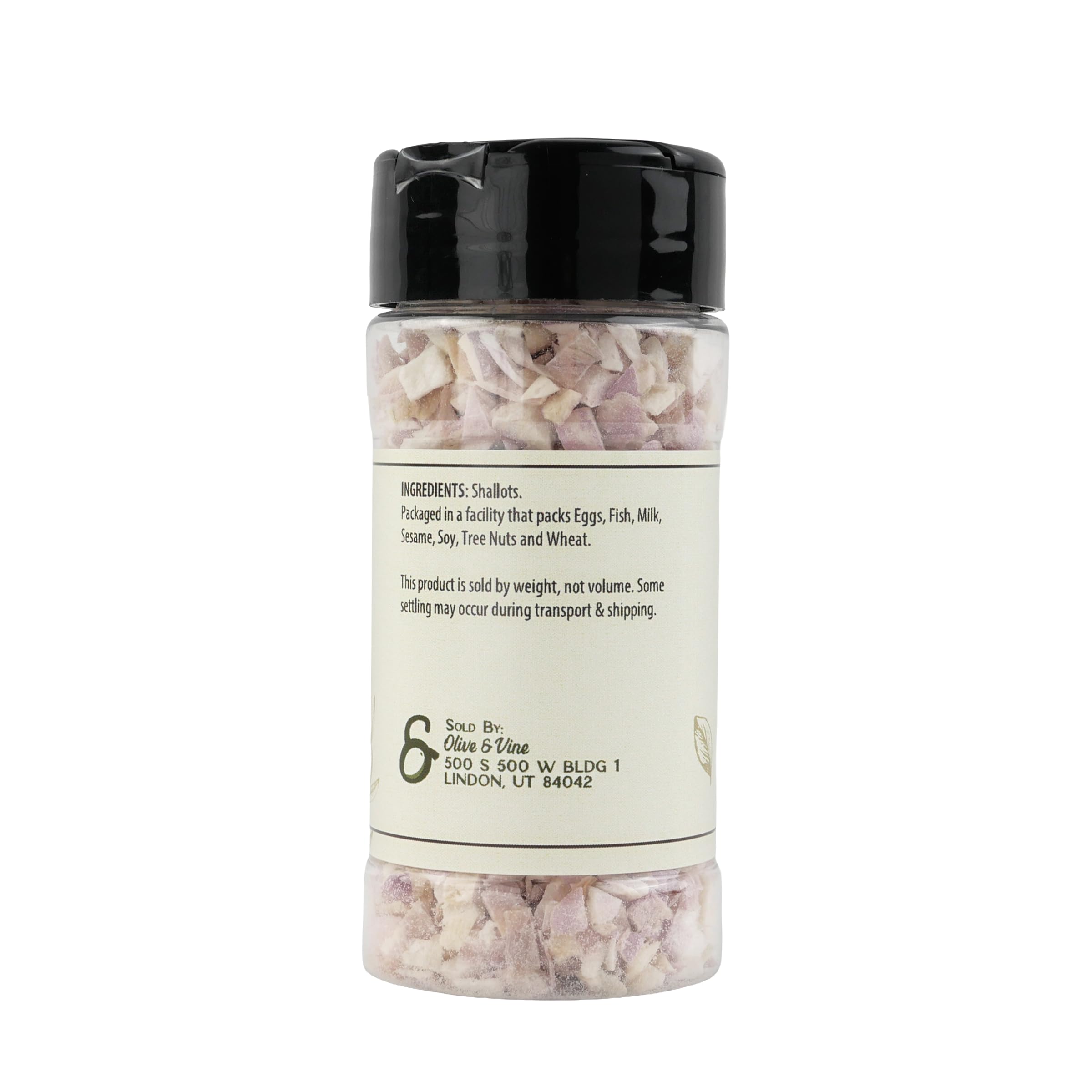 Olive & Vine Freeze Dried Shallots, Subtle Sweetness, For Sauces & Dressings, Rich Tradition, Authentic Taste, For Global Recipes (0.64 Ounce, Shallot)