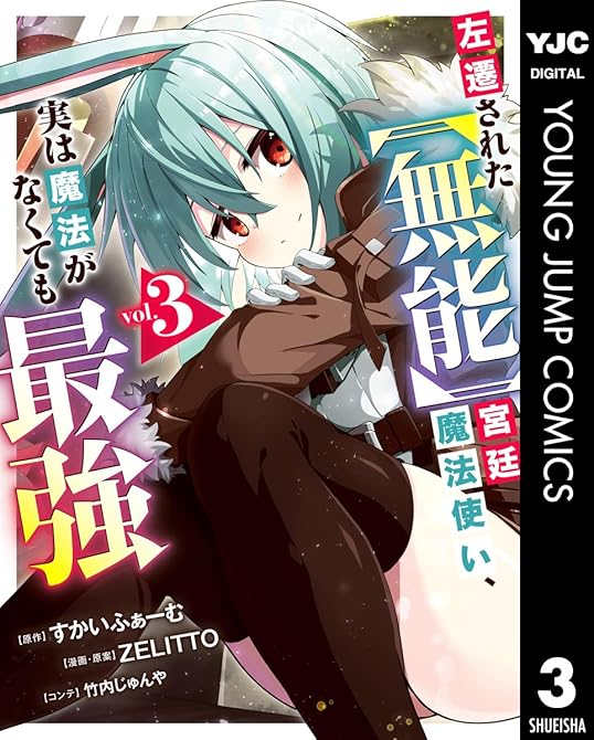 『左遷された【無能】宮廷魔法使い、実は魔法がなくても最強 3』の表紙イラスト 電子書籍 漫画