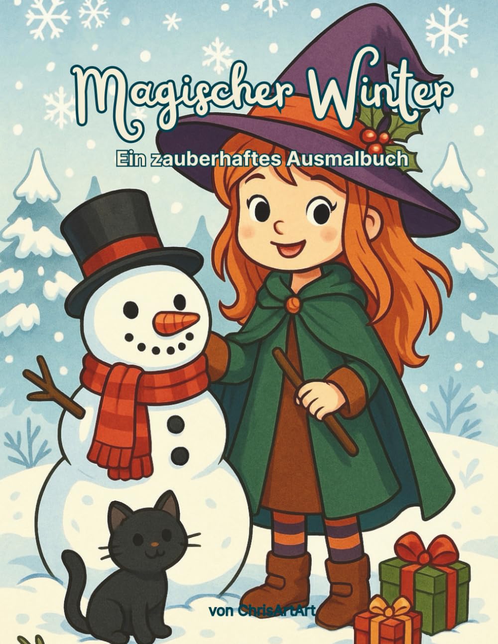 Magischer Winter: Ein zauberhaftes Ausmalbuch