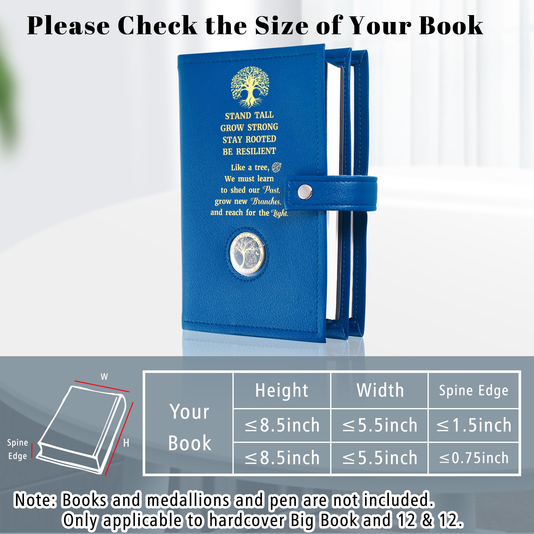 LParkin Double AA Big Book Cover with Coin Holder - Image 4