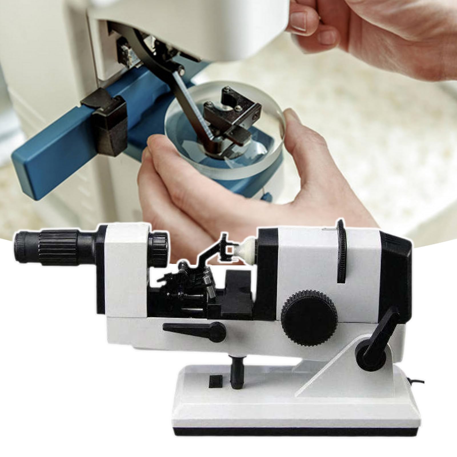 JXYQ Manual Lensmeter for Accurate Prescription Measurement - Ideal for Optical Shops and Optician Centers