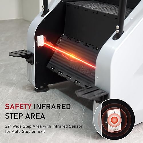 Miniatura 6 de Stair Stepper Machine with LED Screen, Commercial Grade Stair Climber, Continuous Climbing Exercise Machine for Cardio, 15 Speed Levels Stair