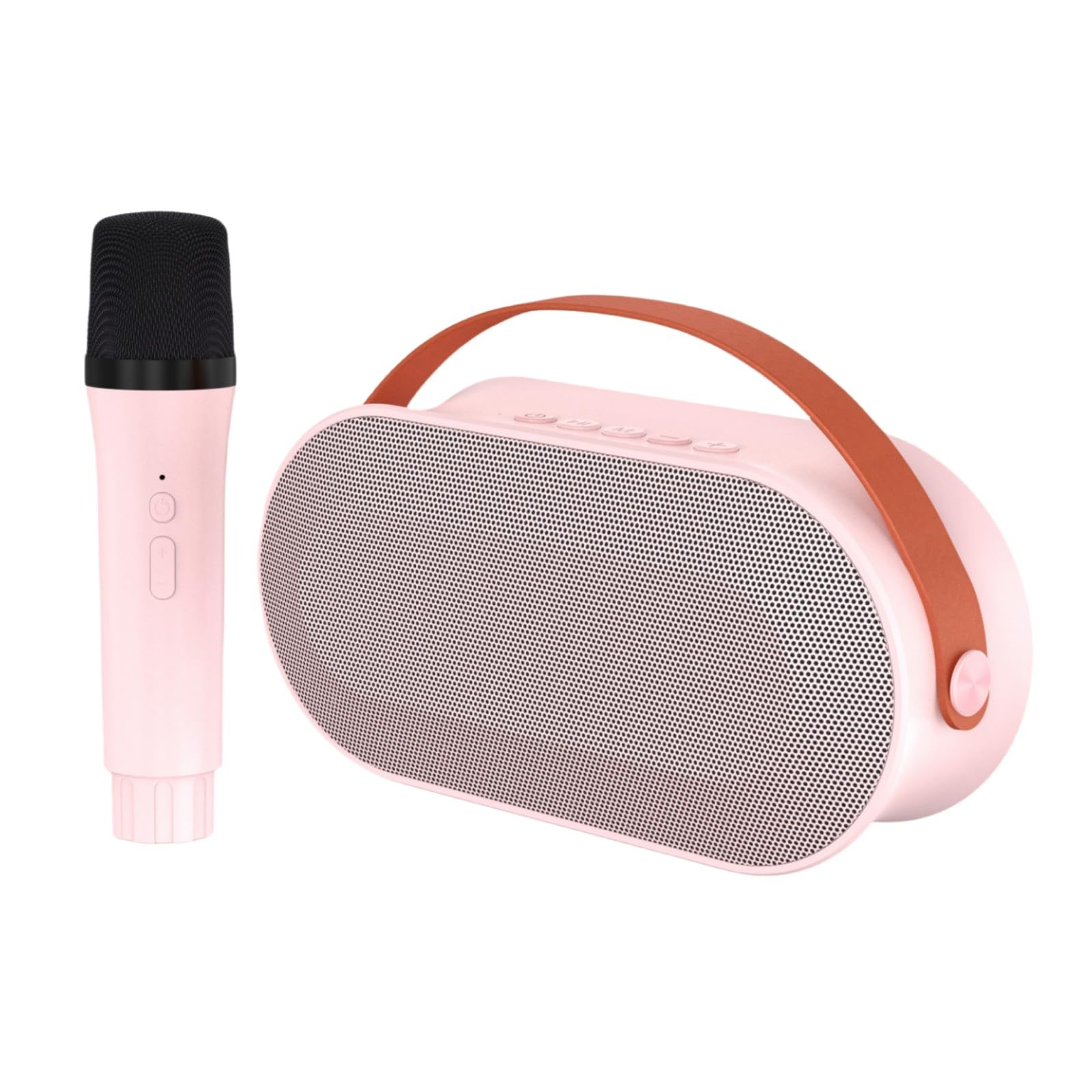 Zabawki do karaoke dla chłopców i dziewcząt z mikrofonem 1/2, przenośna maszyna do karaoke ze światłem LED, głośnik Bluetooth z bezprzewodowymi mikrofonami, prezenty dla dzieci i dorosłych, rodziny,