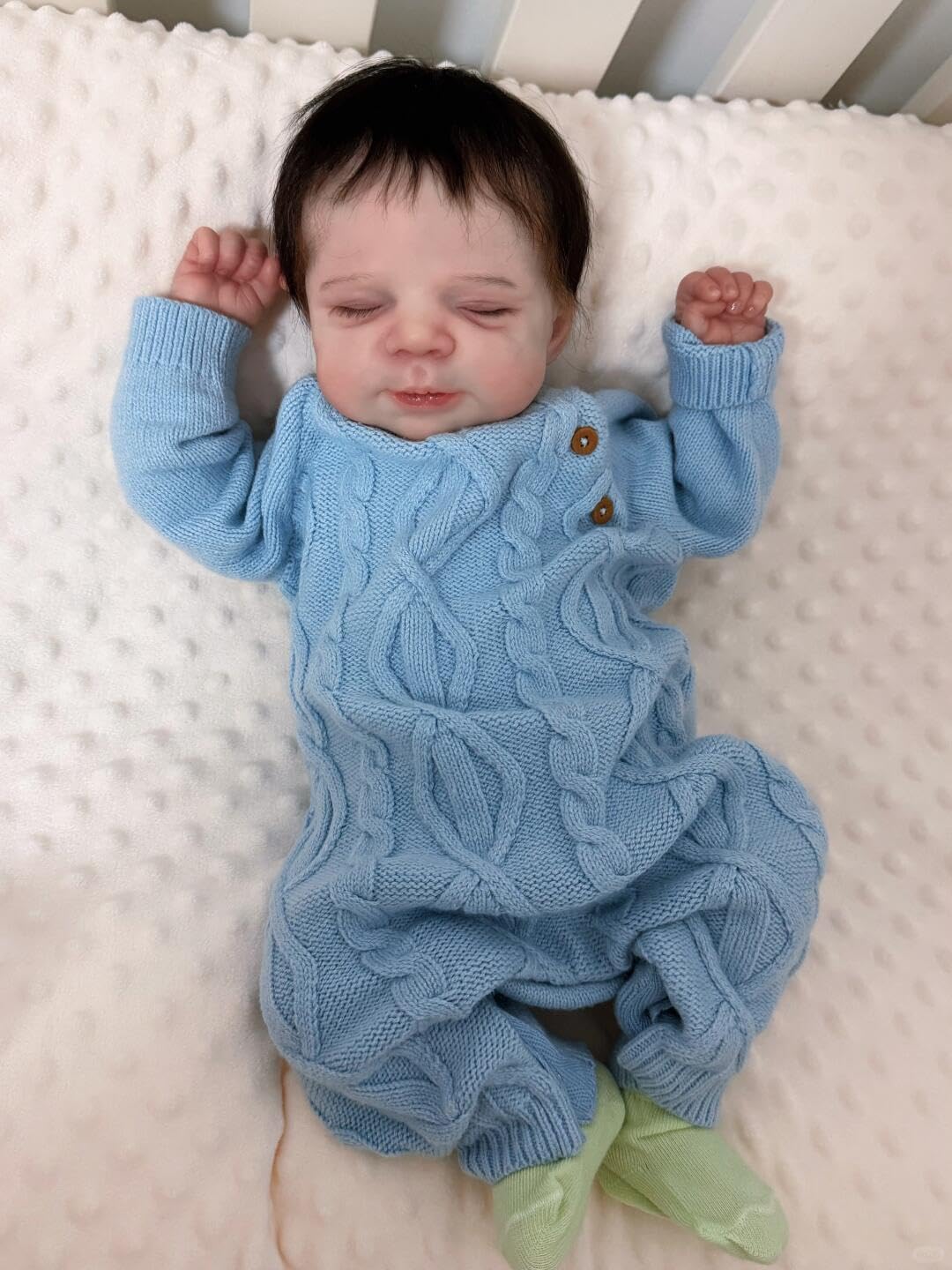 RXDOLL W pełni silikonowe lalki Reborn Baby Dolls 45 cm realistyczna lalka bobas silikon pełny chłopiec, możliwe anatomicznie poprawne noworodki, które wyglądają na prawdziwe życie Reborn lalki