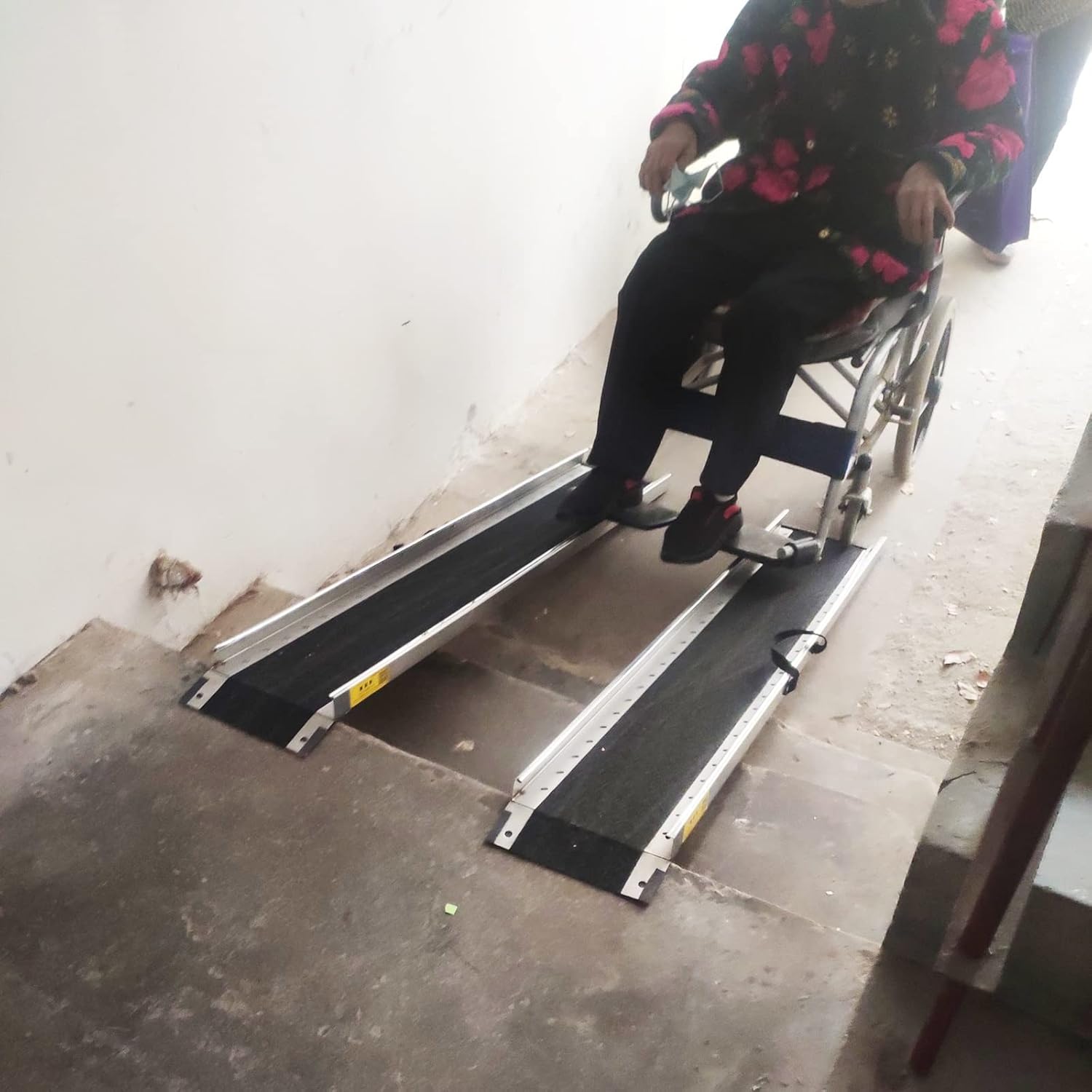 Wheelchair Ramps 3 4 5 Ft, Portable Step Ramp for Elderly