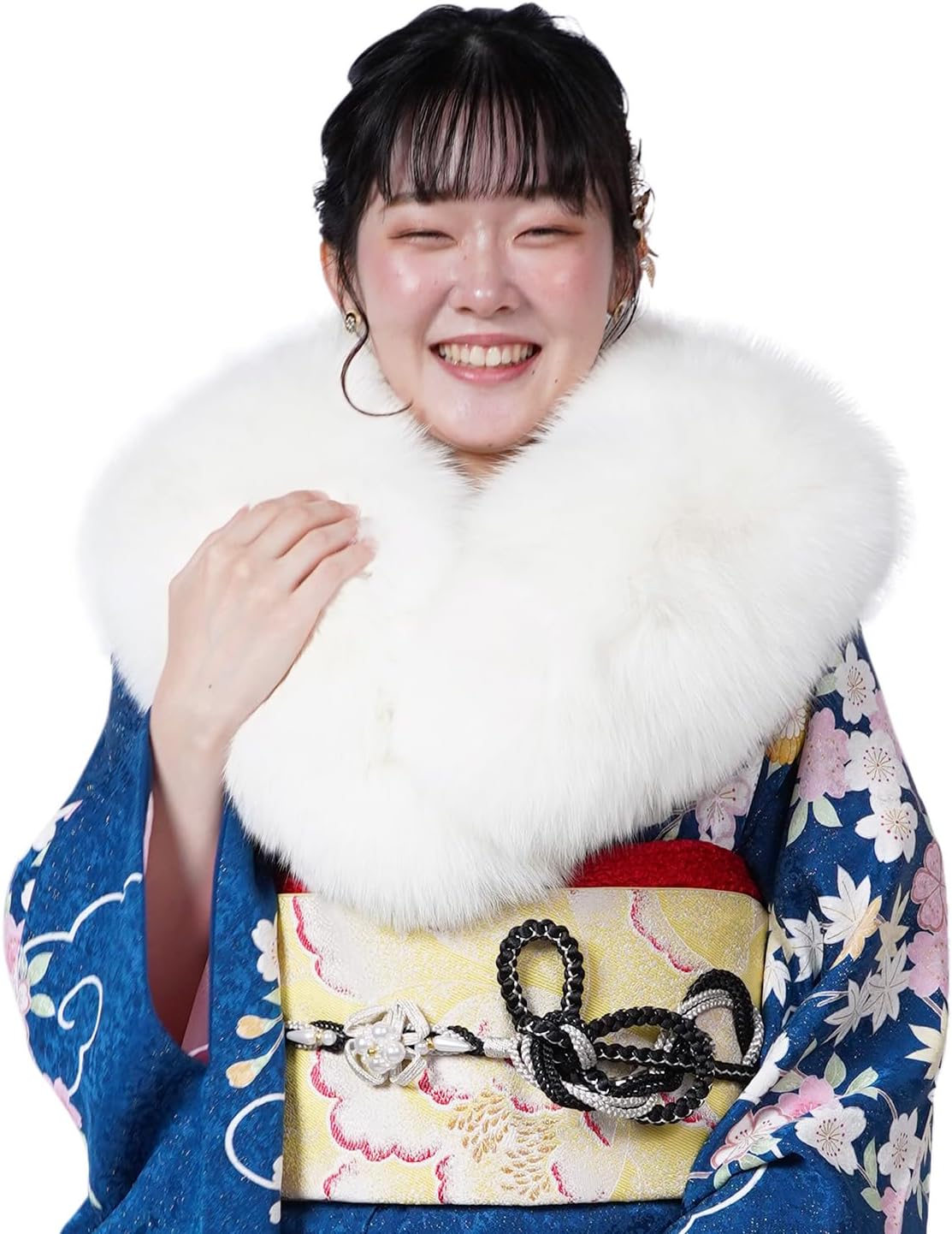 銘仙 アンティーク 着物 幾何学 ブロック しつけ付き 大正ロマン