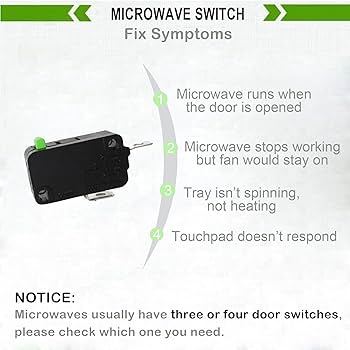 Amazon.com: LONYE SZM-V16-FA-62 3B73361E Microwave Door Switch