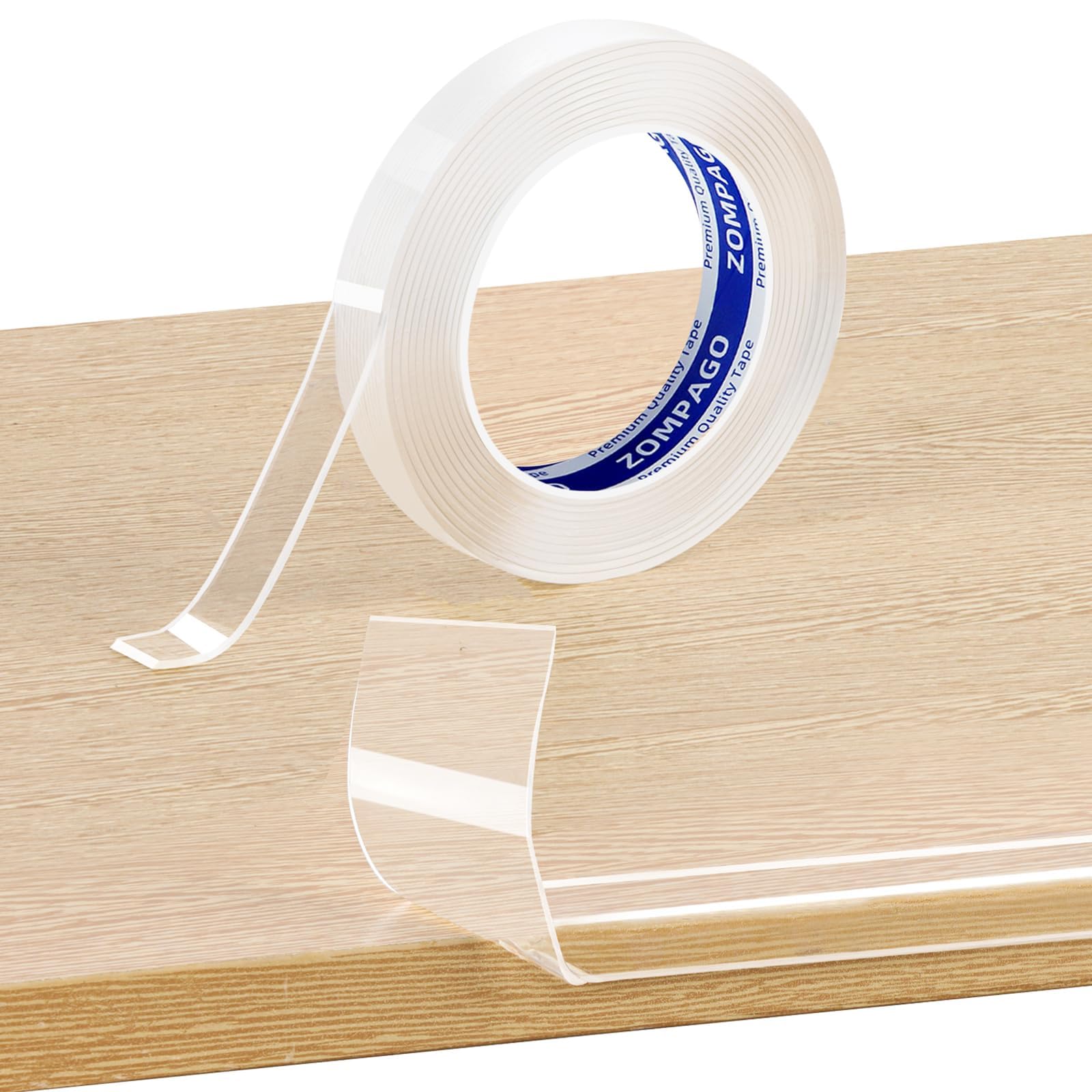 ZOMPAGO Kantenschutz Transparent Selbstklebend 1mm Dicke, 3m x 2cm, Extra Stark Klar Weiche Möbelkantenschoner für Baby-Sicherung,Kanten-&Eckenschutz für Schränke,Tische,Wände,Betten,Küche