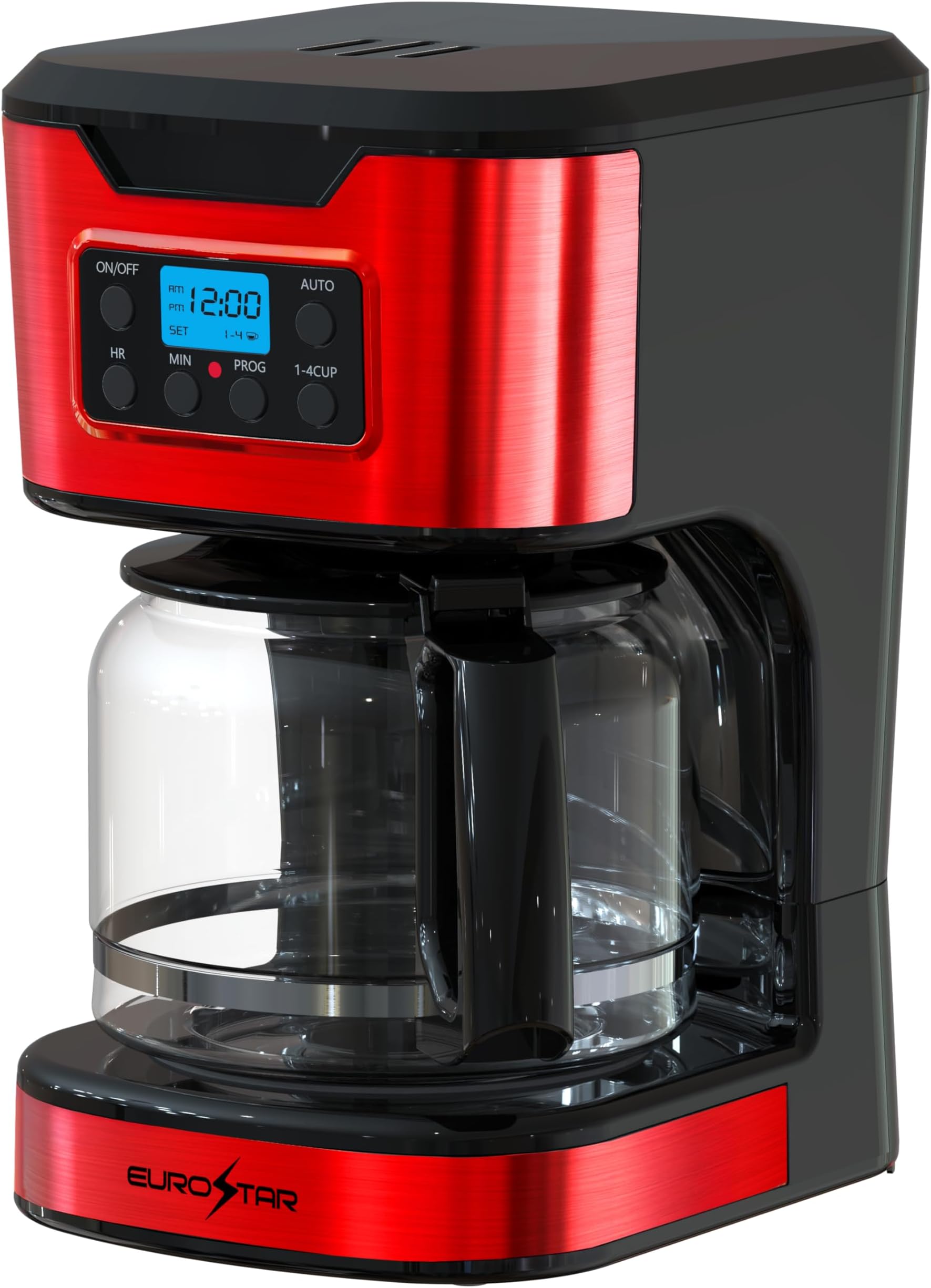 12-Cup Programmable Coffee Maker (RED)