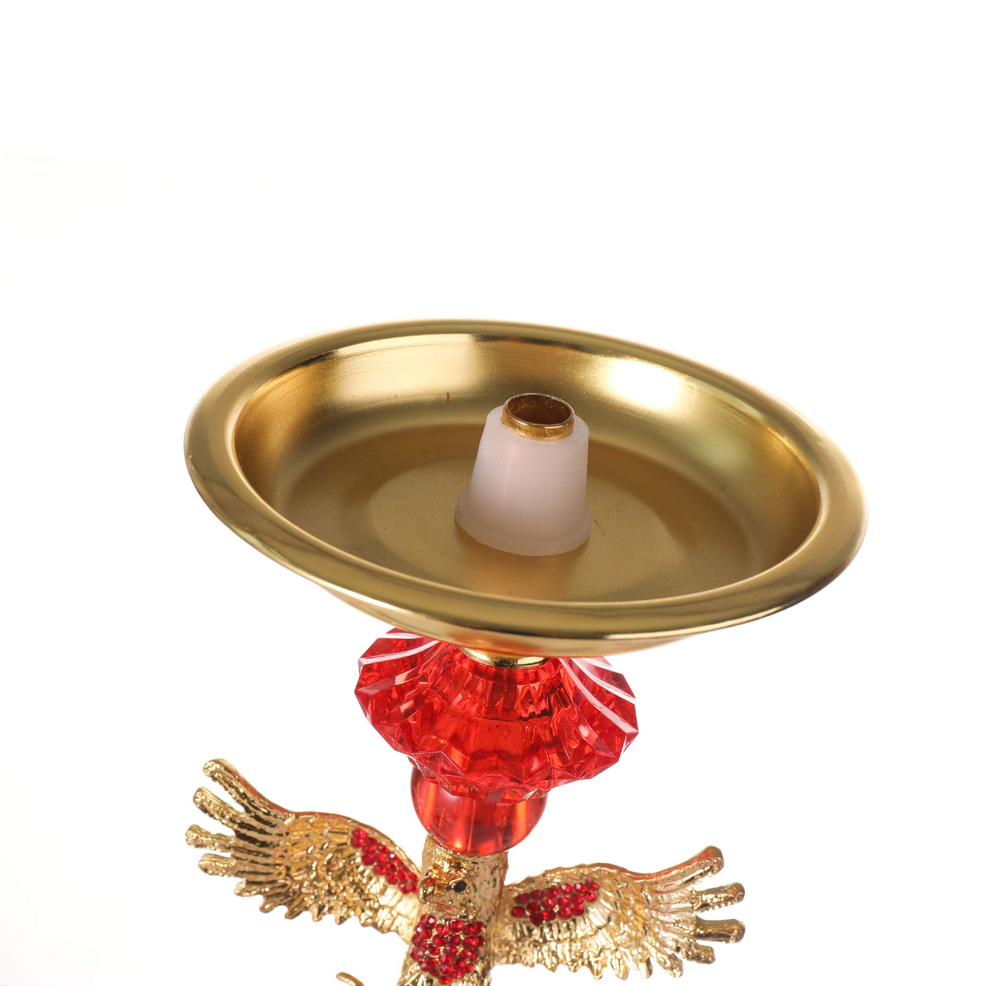 Juego de Cachimba Shisha de Vidrio, con un Cuenco de una Sola Manguera Y Clip de Carbón Gratis Cachimba, Olla de Cerámica, Bar Y Shisha para Discoteca Juego Completo de Accesorios,Rojo