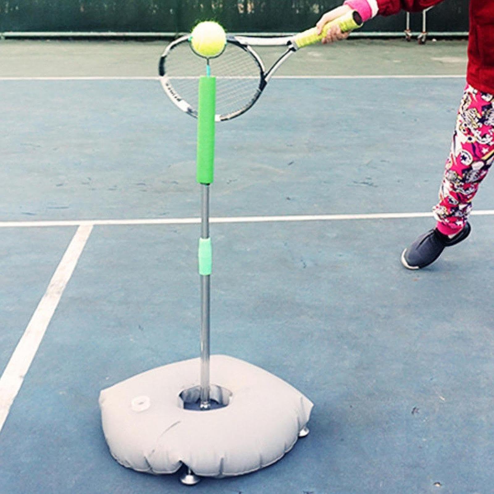 Ayuda Portátil Ajustable de Entrenador de Tenis de Una Sola Ayuda Portátil Ajustable Rebounder