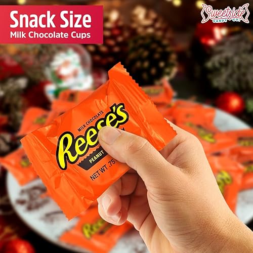 Miniatura 5 de Reeses - Tazas de mantequilla de maní de chocolate con leche a granel, envueltas individualmente, golosinas de tamaño bocado de maní en miniatura