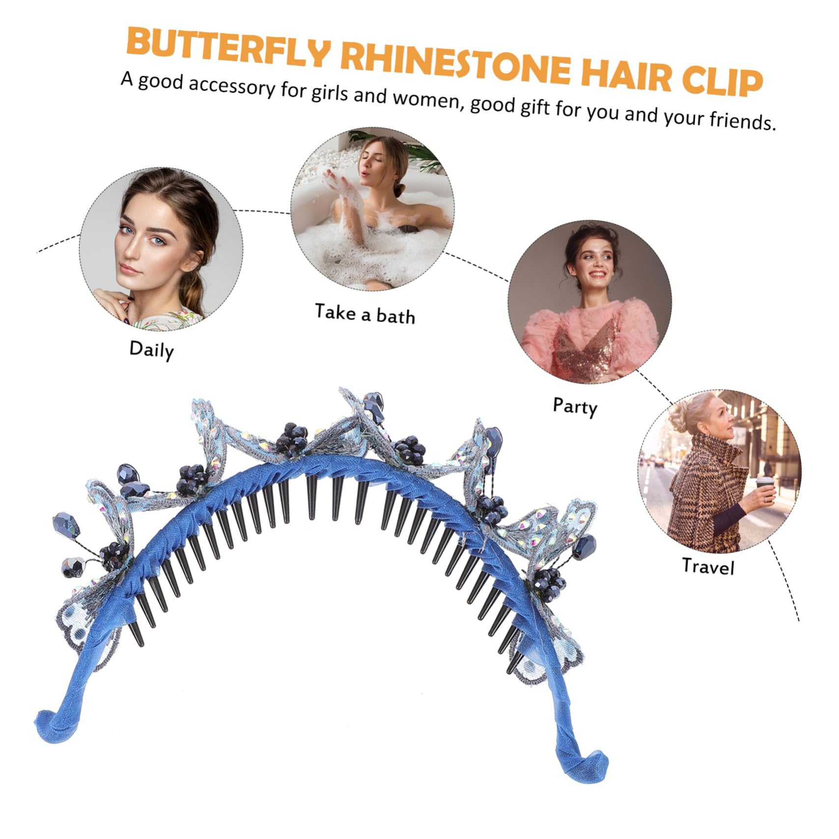 minkissy 5stücke Kreativer Haarschmuck Mit Strass Große Handgefertigte Haarspange Für Wunderschöne Haaraccessoires Für Hochzeiten Und Partys Dekorative Haarklammer