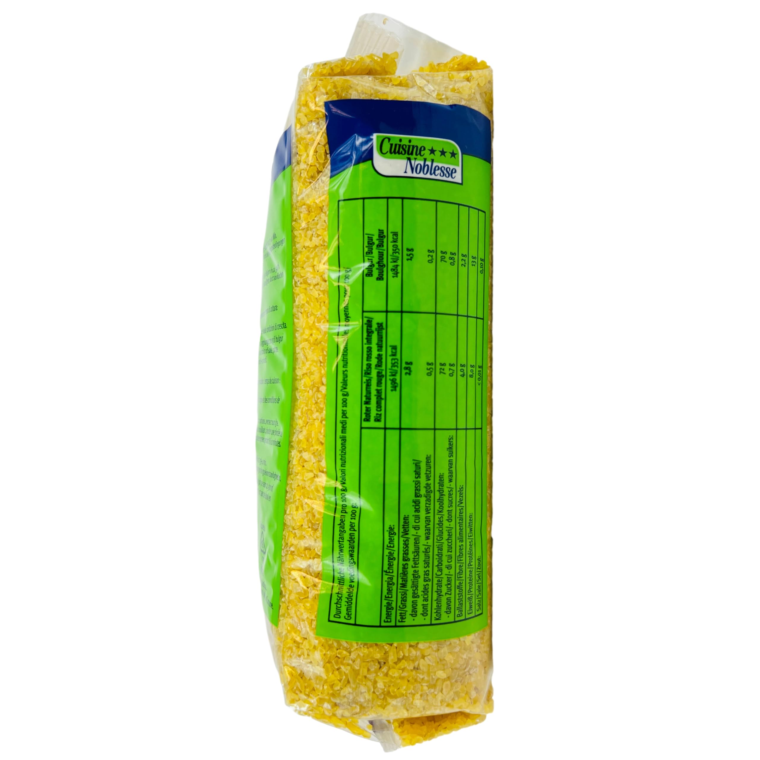 Cuisine Noblesse - 3er Pack Premium Bulgur 1 kg Packung in Gastro-Qualität - 100% Naturrein Original aus ausgewählten Hartweizengrieß - Boulgour Weizengrütze vollaromatisch für orientalische Gerichte