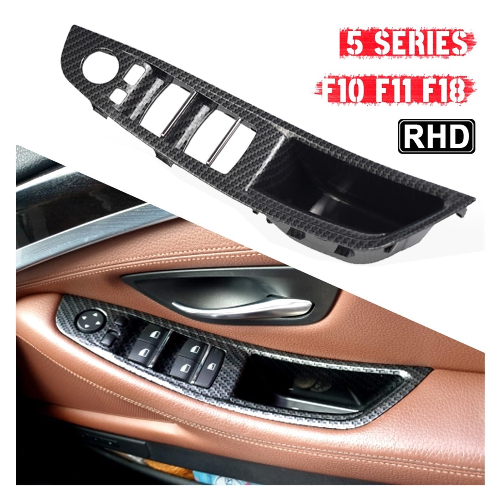Amazon.co.jp: 室内ドアハンドル BMW 5 シリーズ F10 F11 F18 炭素繊維