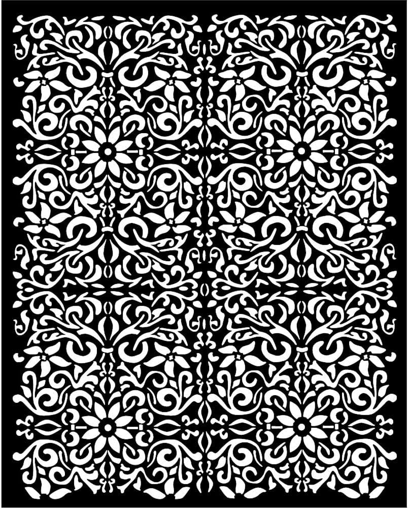 Stamperia, Vintage Library Thick Stencil 20 x 25 cm Texture