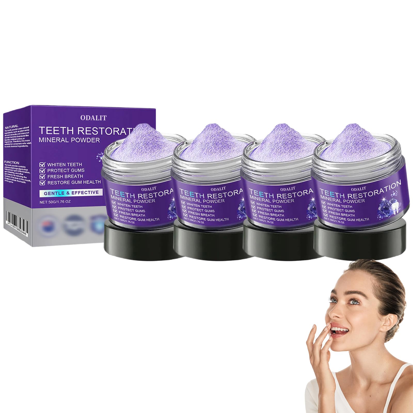 Amazon.com : ODALIT Teeth Restoration Mineral Powder, Tooth