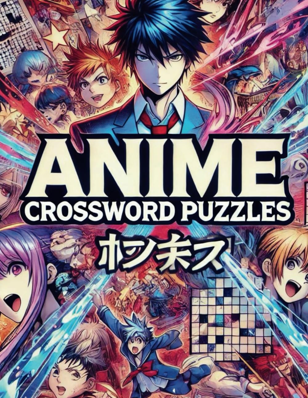 Anime Crossword Puzzles: Unlock the World of Manga with Challenging Word Games For Adults & Young people