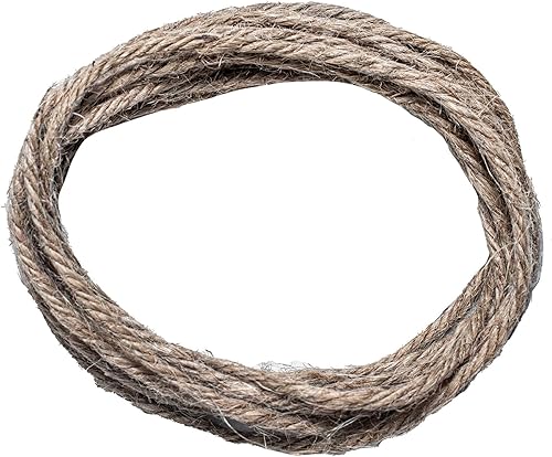 Miniatura 2 de Cuerda de yute trenzada  SGT Knots  Cuerdas gruesas de yute de 3 cabos, de alta resistencia  Fibras de yute totalmente naturales  Para manualidades
