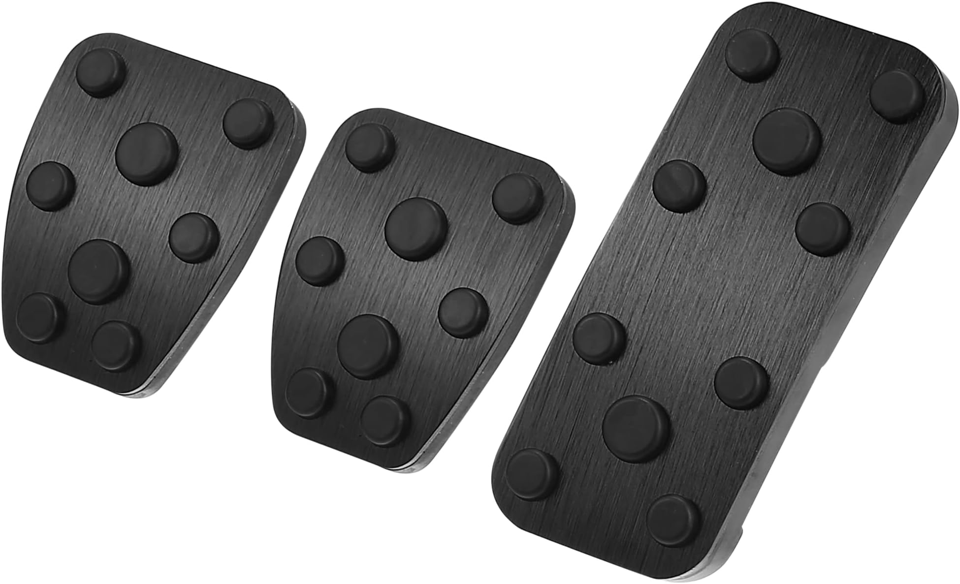 X AUTOHAUX Car Foot Pedal Accelerator Gas Brake Clutch Pedal Cover Kit Black