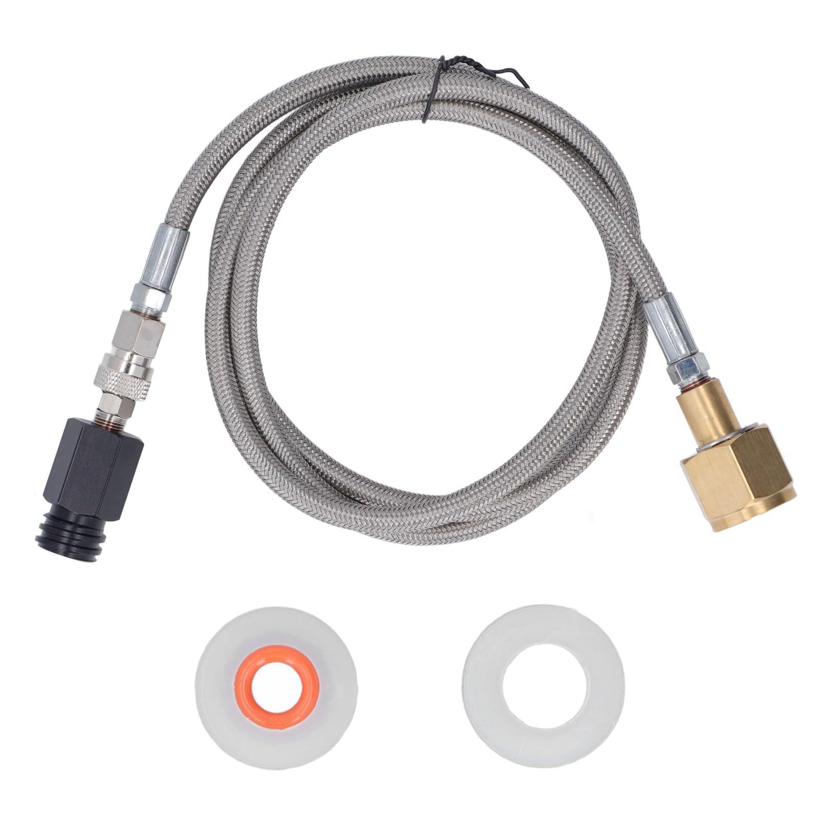 Alomejor Soda Refill Adapter with Durable 60in Hose (Wąż ze stali