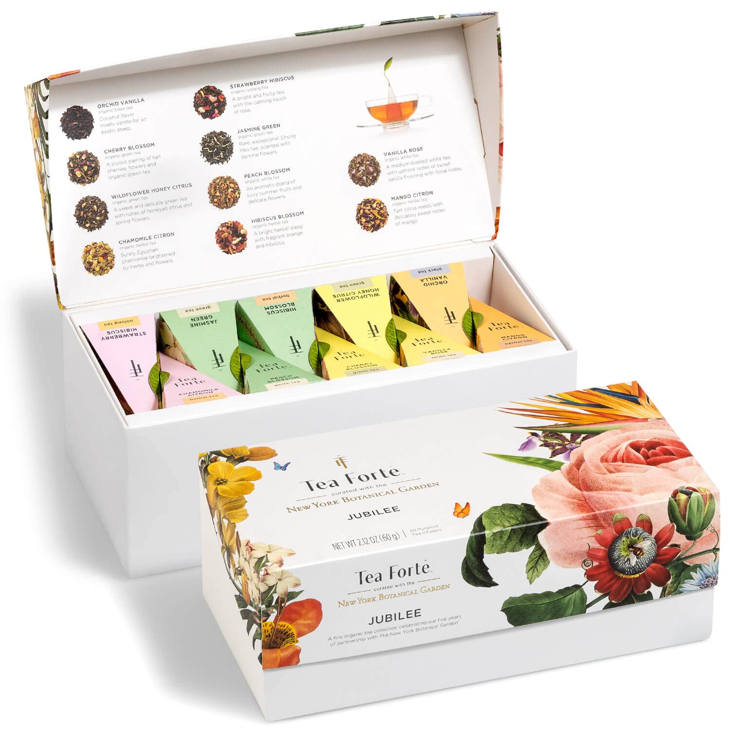 Tea Forte Tea Box Sampler, Jubilee Presentation Box, 20