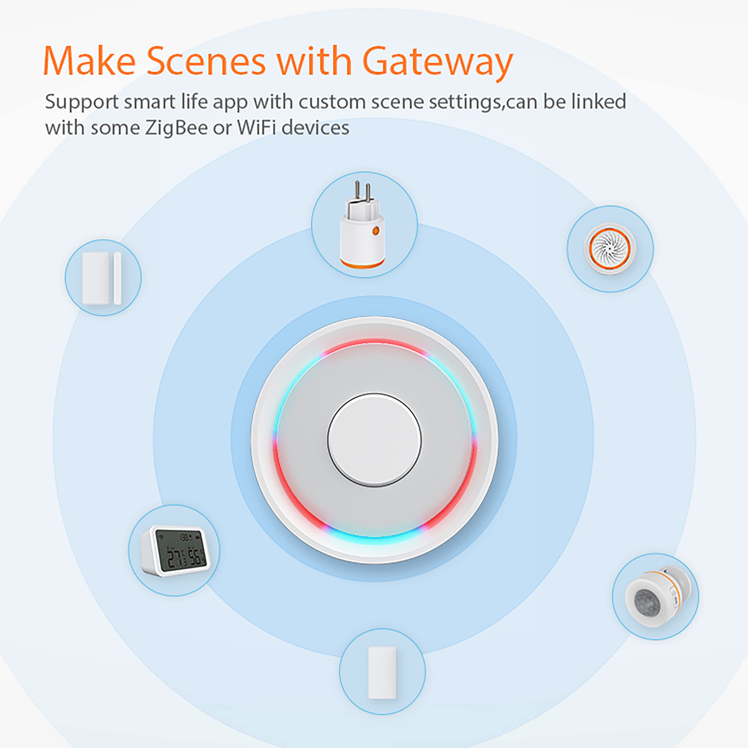 ZigBee Smart Socket 16A, 3680W Alexa Smart Plug con medidor de potencia, control de voz, temporizador, control remoto de aplicación compatible con Alexa, Google Home. HUB requerido (3 paquete)