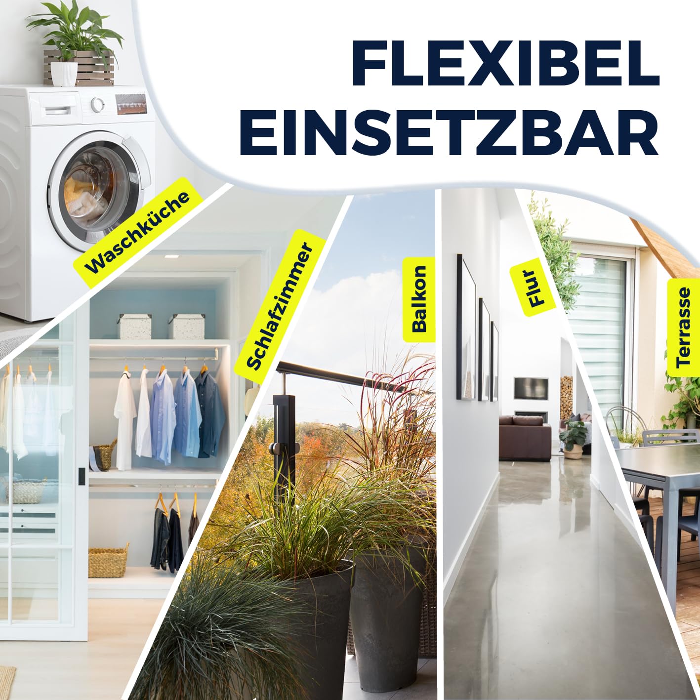 EASYmaxx Wandwäschetrockner 400 | Wandtrockner – platzsparend & ausziehbar | 80 cm x 40 cm x 10,5 cm | 4m Trockenlänge | Wäscheständer für stromloses Trocknen drinnen und draußen