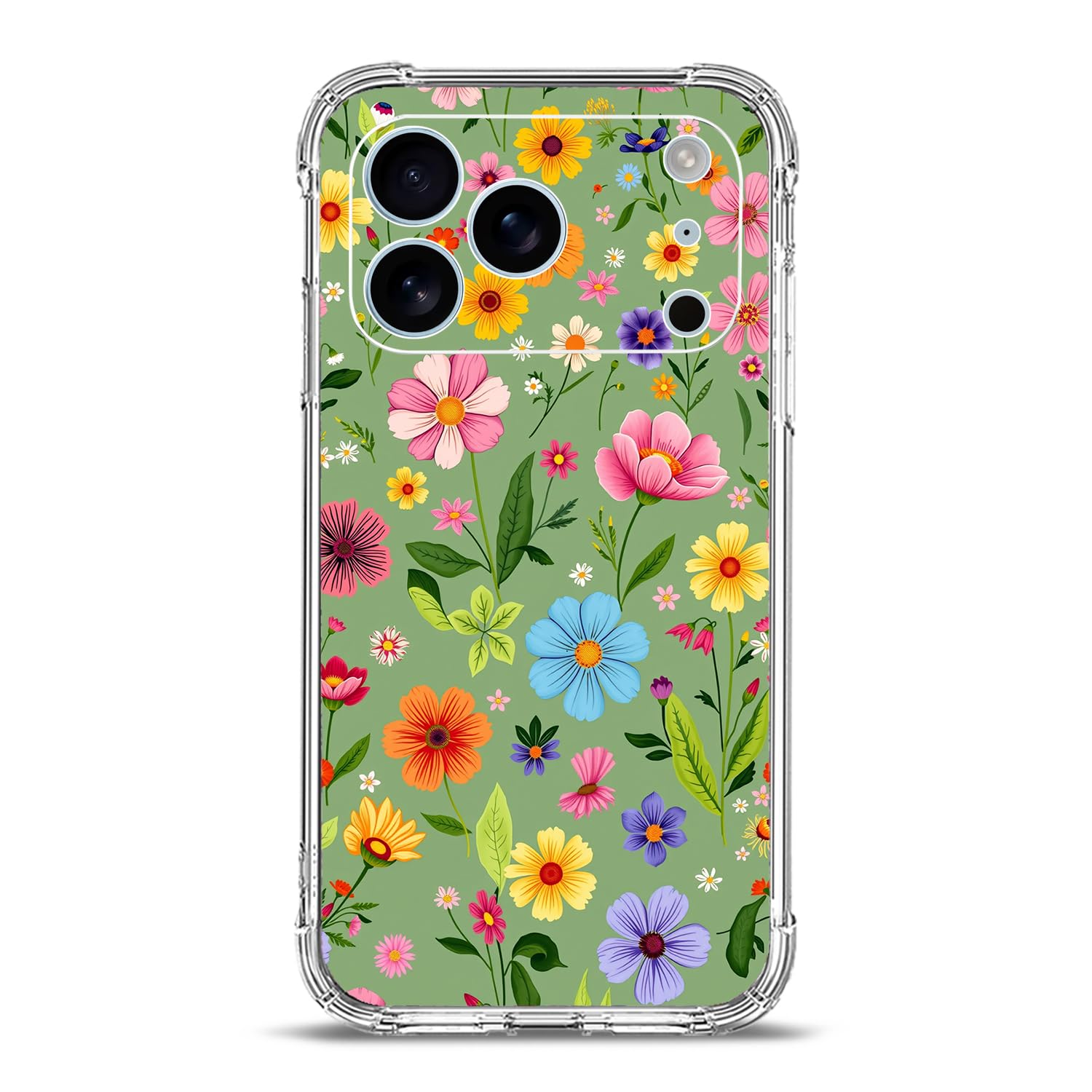Coque iPhone 17 Pro Max anti-rayures pour éviter les bris d'écran fleurs - 7