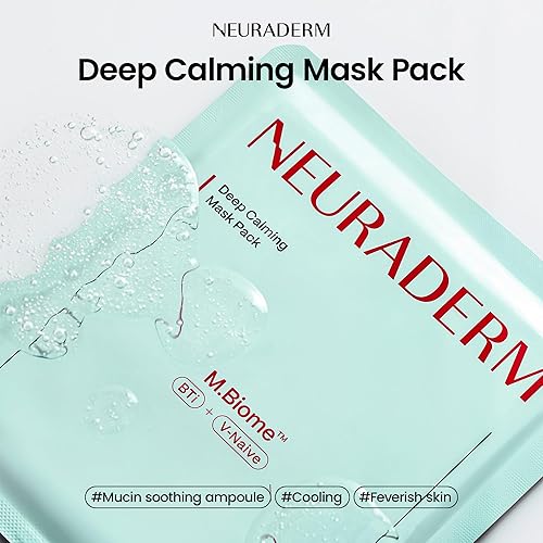 Miniatura 2 de Mascarilla facial calmante profunda, suero calmante para piel sensible, cuidado de la piel hidratante (paquete de 5)