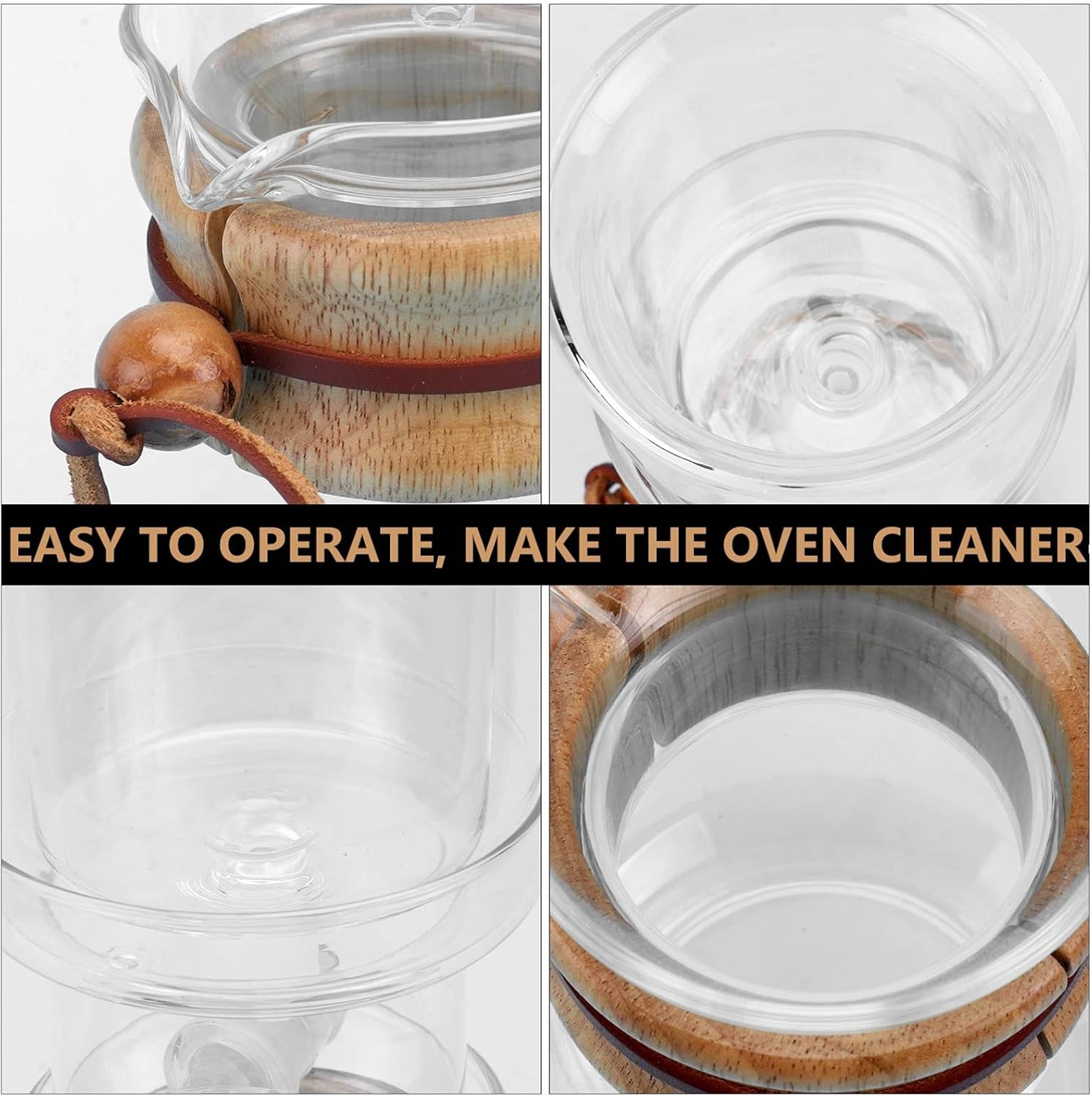 PRETYZOOM 1set Portable Glass Ice Drip Coffee Maker Cold Brew Teapot for Smooth Delicious Iced Coffee Glass and Construction