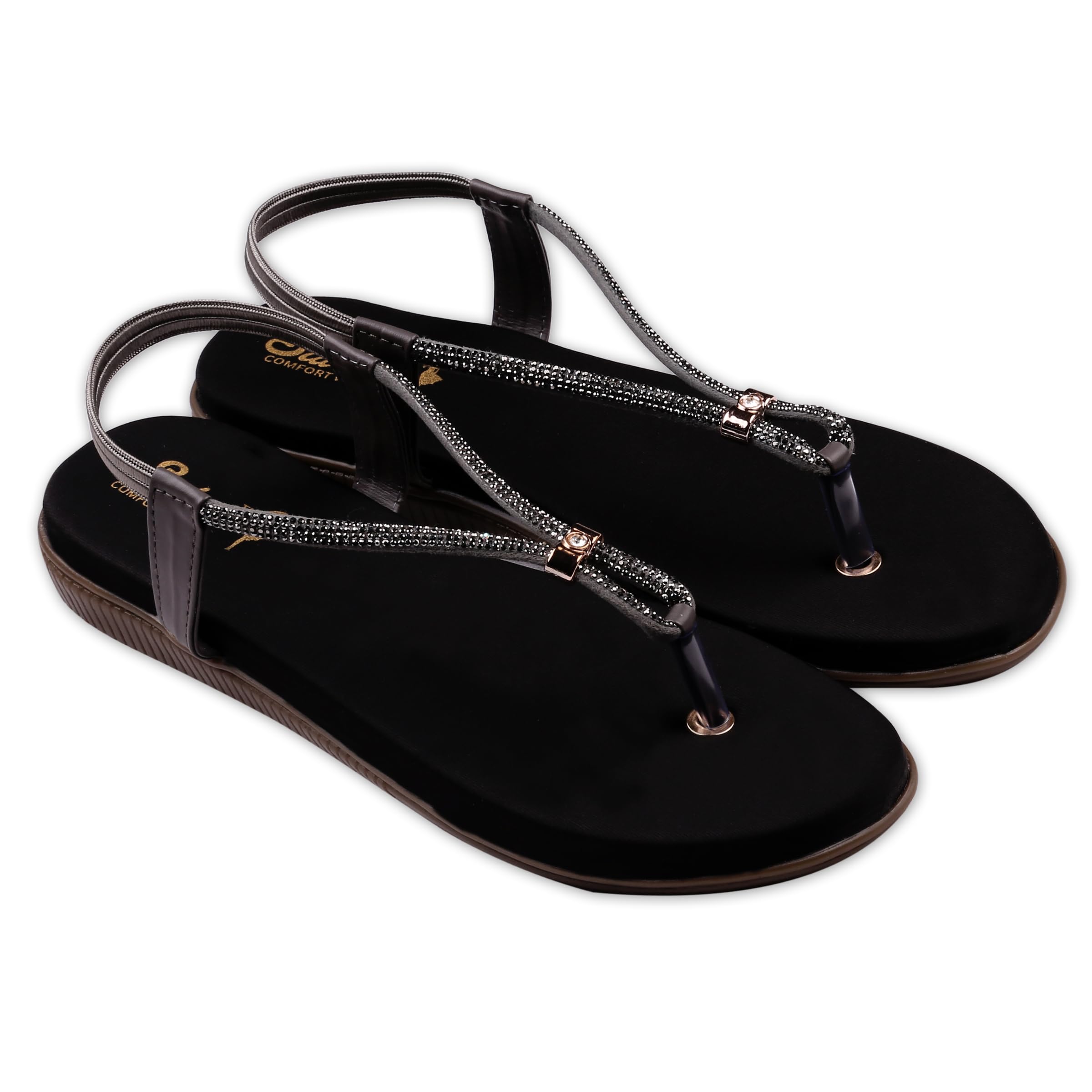 Sandals For Women | Stylish Footwear for Wedding Party and Comfortable Flats Sandal Fashionable | Slip-on | Durable | Casual | Flats sandals For Women-image-36