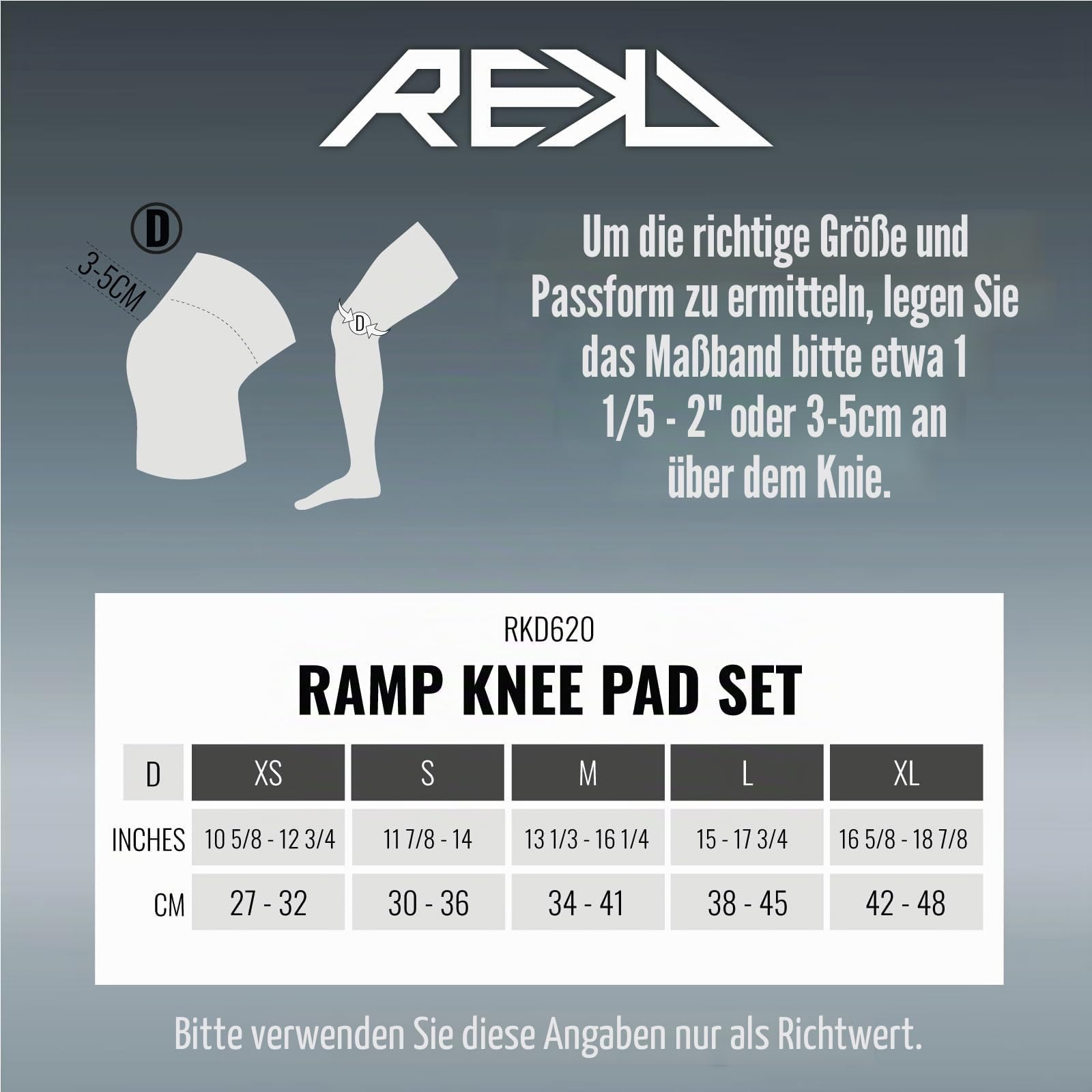 Rekd Rkd620, Knieschoner Unisex Erwachsene