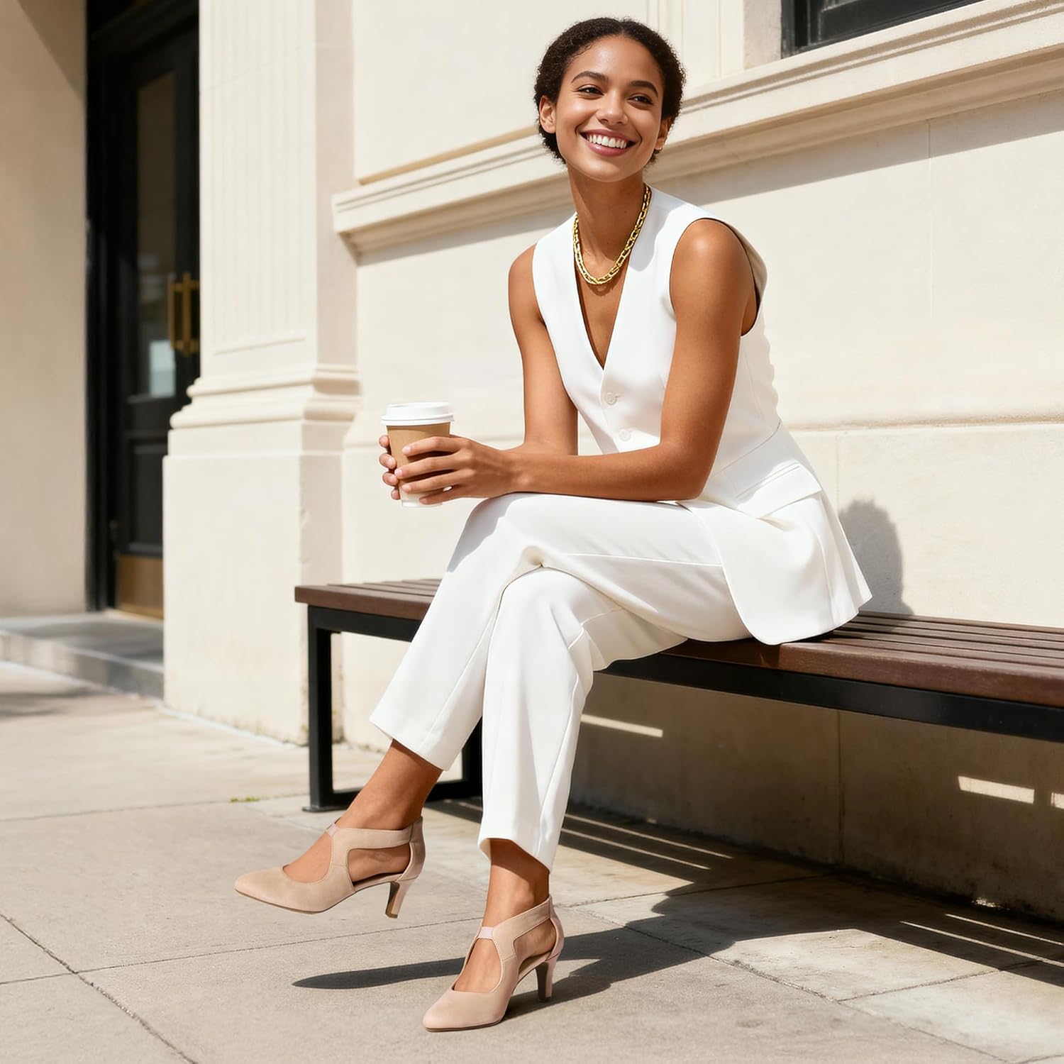 DREAM PAIRS Women's Pumps Closed Pointed Toe Kitten Heels Elegant Party Wedding Dress Shoes for Women - Image 2