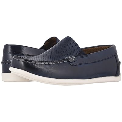 Florsheim Kids Jasper Perf Venetian Jr. (Toddler/Little Kid/Big Kid) Boys Shoes Navy