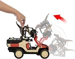 Matchbox RC Jurassic World Toy Truck, Remote-Control Battery-Operated Vehicle with Dinosaur Figure, Dino Catcher RC & Capture Cage for Transport