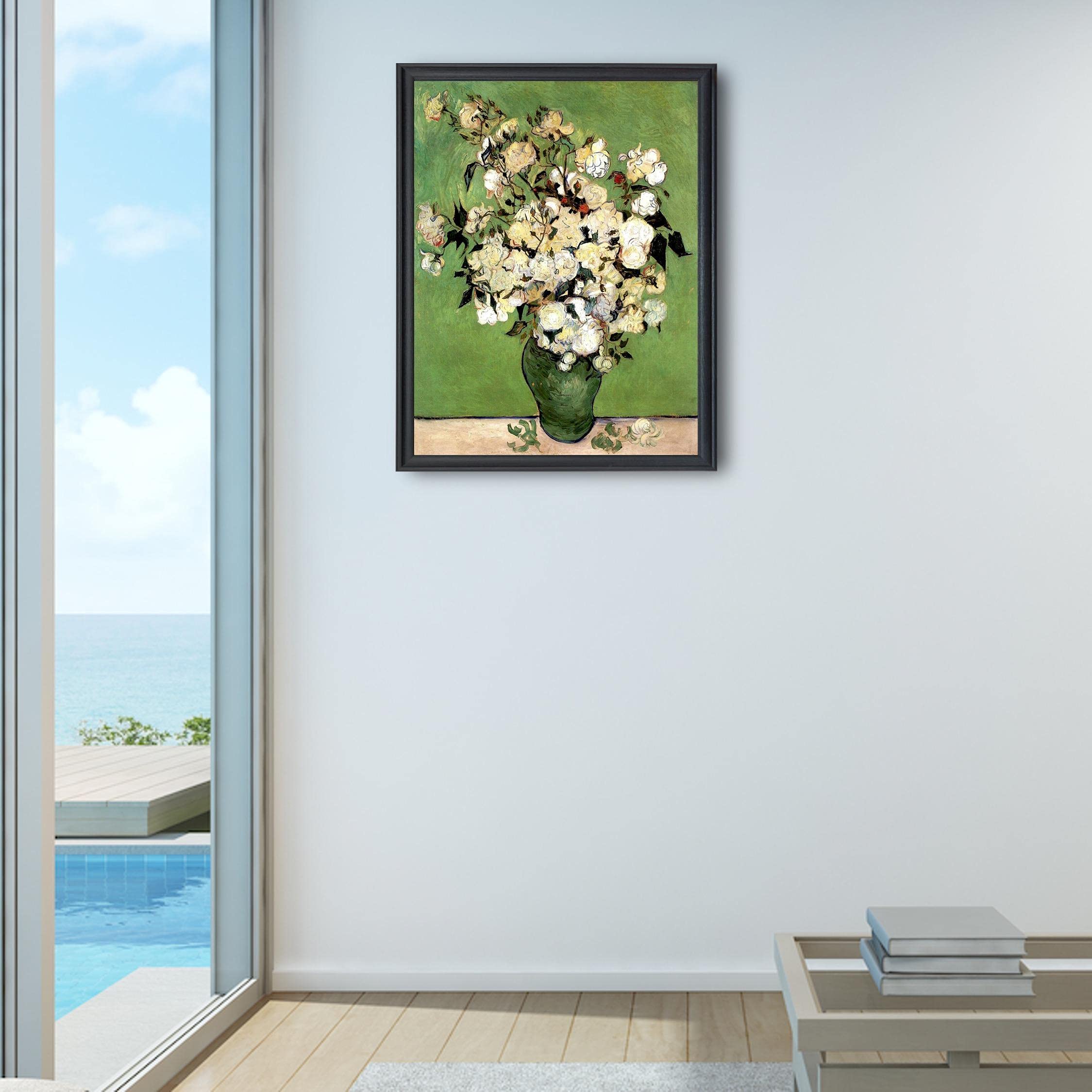 バラの花瓶 ヴィンセント・ヴァン・ゴッホ 額縁 インテリア Amazon.co