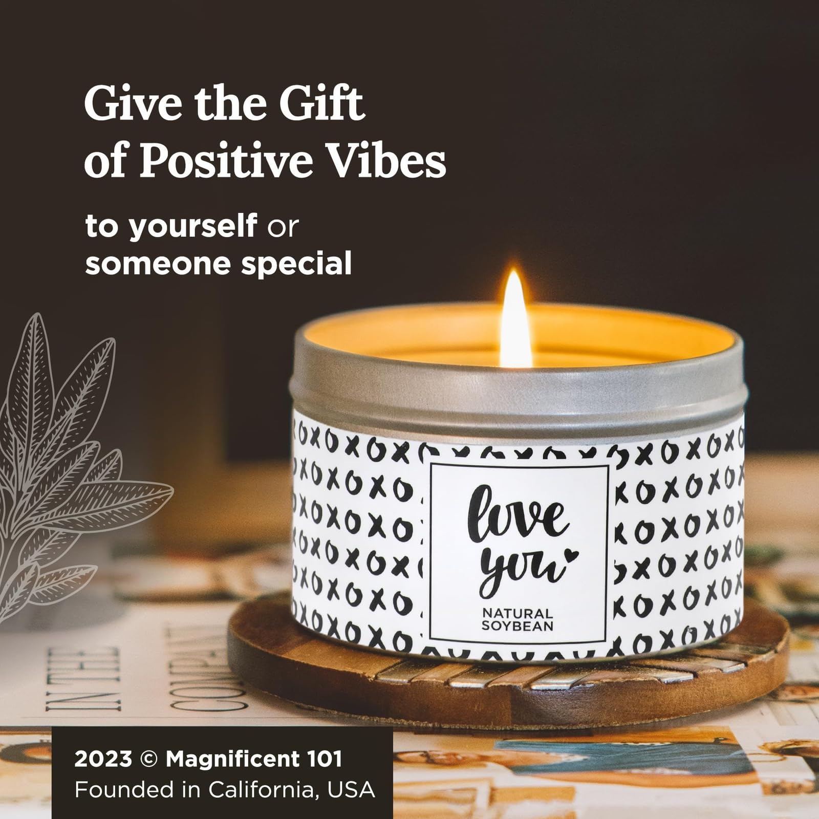 Magnificent 101 Long Lasting Love You Aromatherapie-Zinnkerze, 170 ml, 35 Stunden Brenndauer, natürliches Sojawachs mit Vanille, Lavendel, Rose, Jasmin, Flieder für Romantik, Reinigung, Manifestation