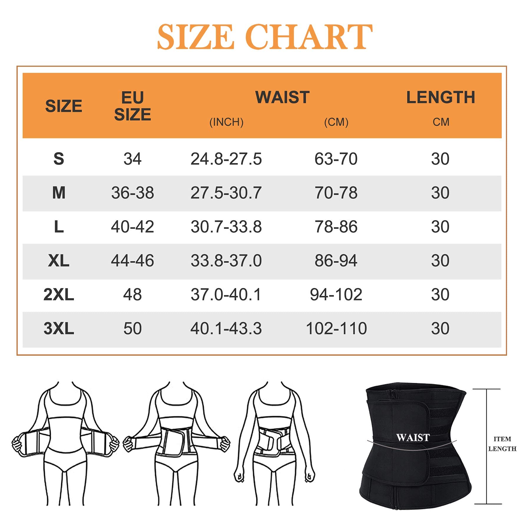 Ceinture Amincissante Femme Serre Taille Ventre Plat Ceinture de Sudation Minceur Corset Sculptant Réglable