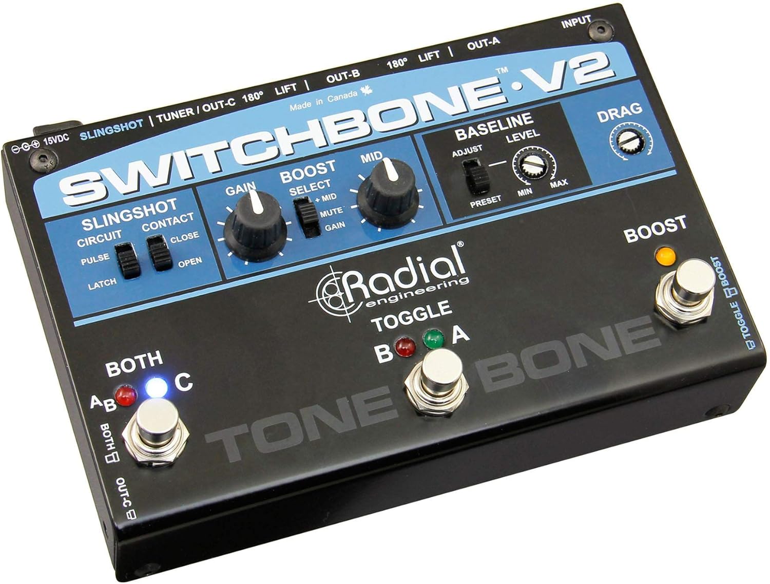Tonebone Switchbone V2 High Performance ABY Amp Selector, R800 7081 00
