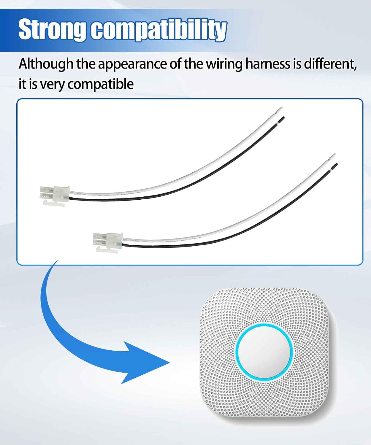 2Pcs S3003LWES Smoke Alarm Replacement Wire