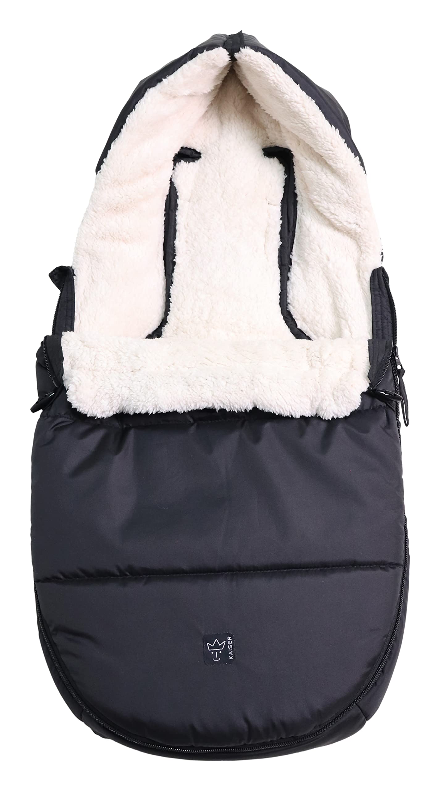 KAISER 65384251 HOODY 2.0 Sherpa Polar, czarny/kremowy
